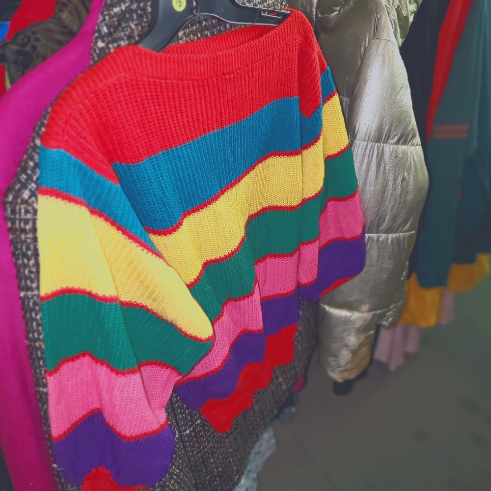 Multi Color Stripe Sweater